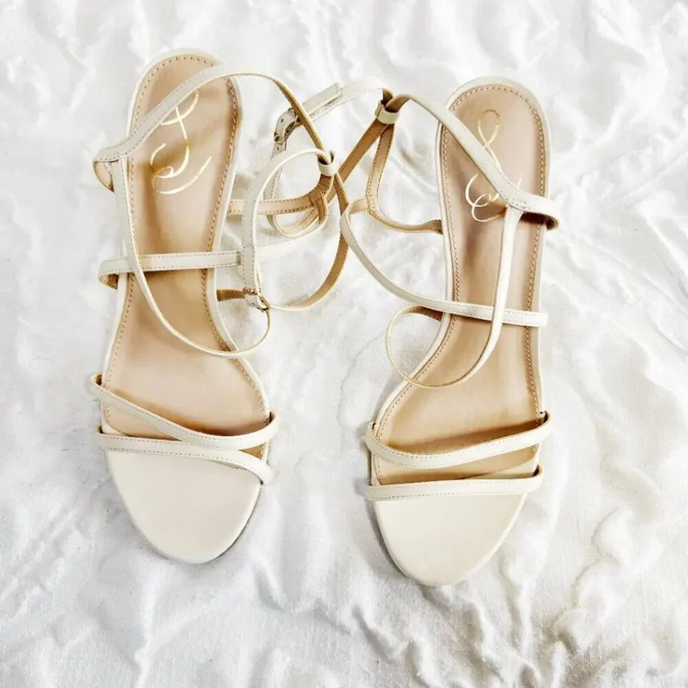 Sam Edelman Delanie Heels Size 10.5 in Ivory
